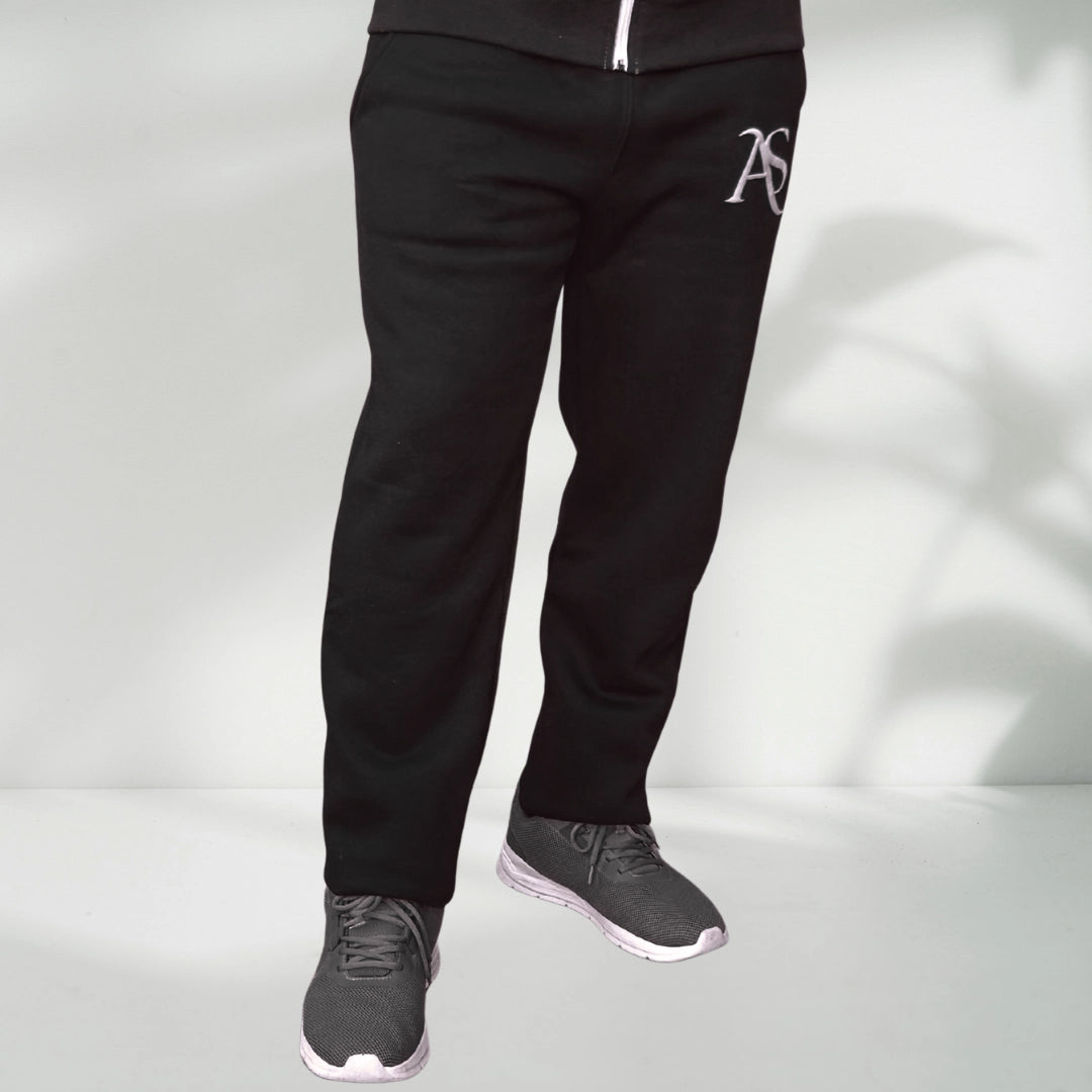 Red Horizon Winter Jogging Trousers – 320–340 GSM Cotton Fleece | AS Activewear