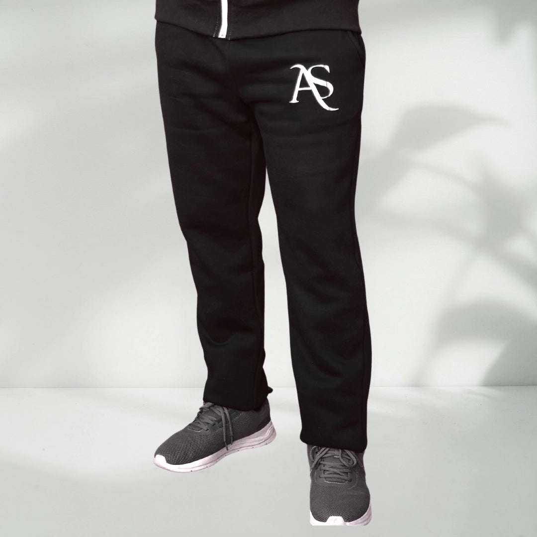 Red Horizon Winter Jogging Trousers – 320–340 GSM Cotton Fleece | AS Activewear