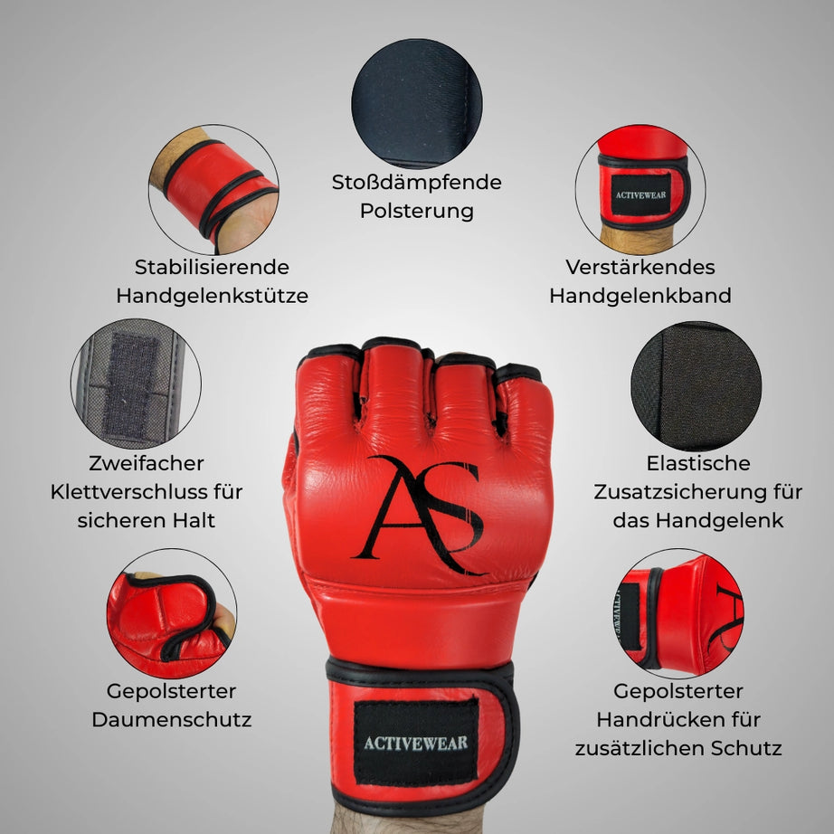 Pro Strike MMA Gloves – 100% Cowhide Leather | AS Activewear