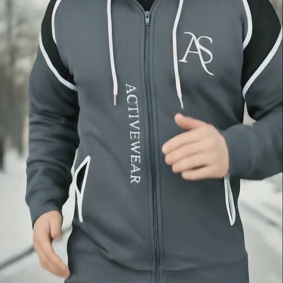 Midnight Flex Jogging Suit for Men – Winter Tracksuit 340 GSM